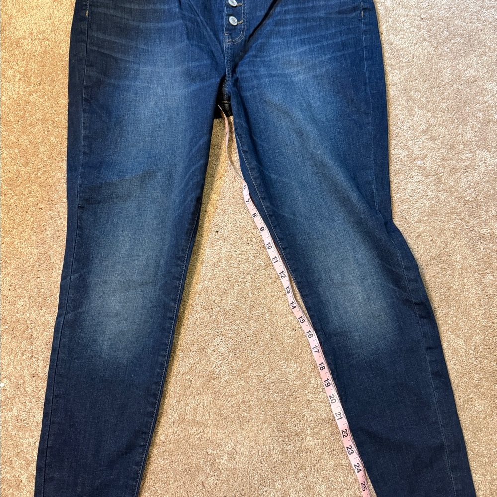 SO super high rise JEGGING 20W button fly NWOT